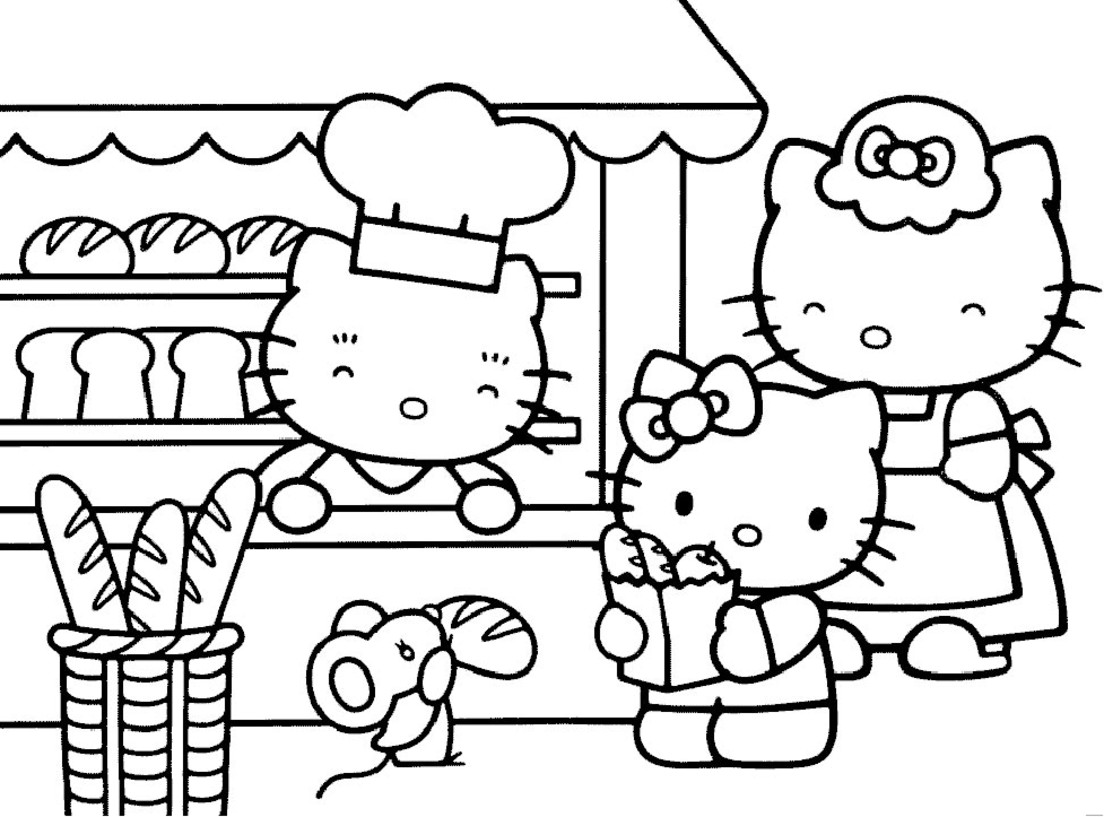 Disegni Da Colorare Di Natale Con Hello Kitty.Disegni Da Colorare Hello Kitty